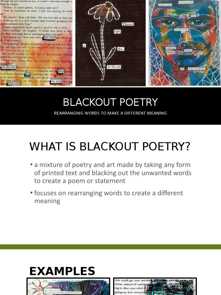Blackout Poetry | PDF