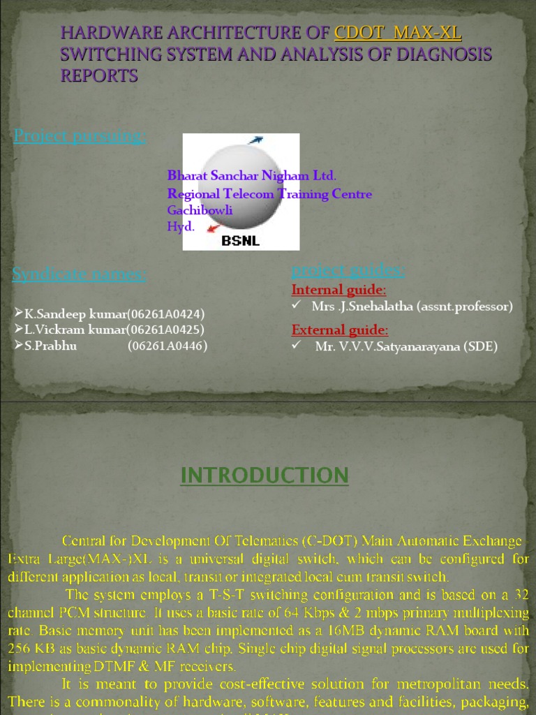 CDOT MAX-XL Architecture Guide | PDF | Input/Output | Interface (Computing)