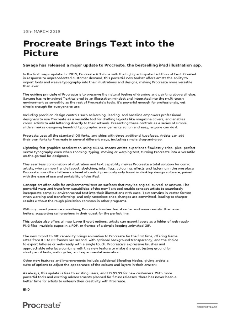 procreate text tutorial