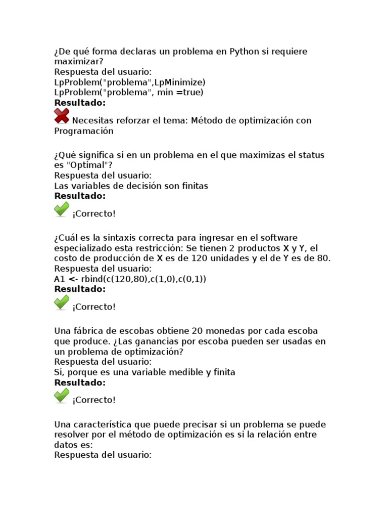 De Qué Forma Declaras Un Problema en Python Si Requiere Maximizar | PDF ...