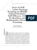 Effects of Self-Correction Strategy Training On Middle School Students' Self-Efficacy, Self-Evaluation, and Mathematics Division Learning