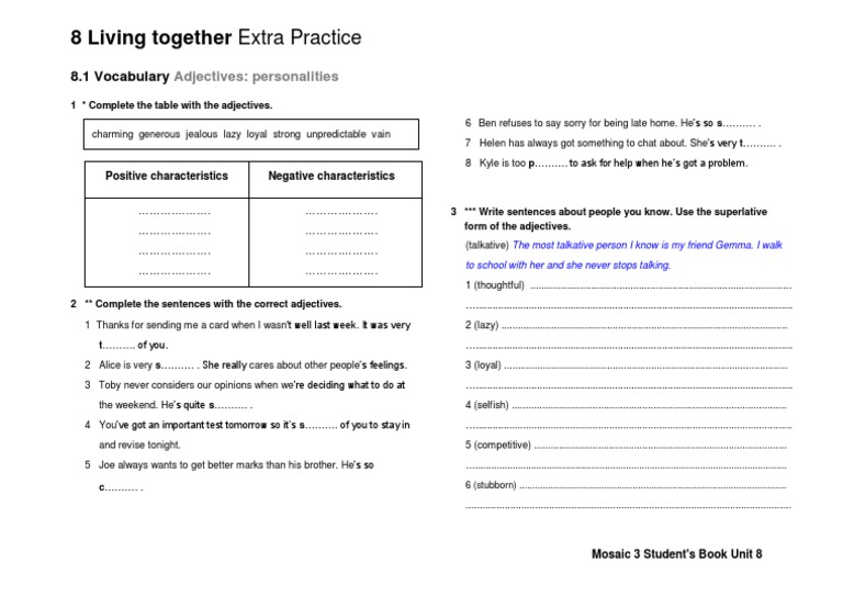 Unit 8 Vacabulary 3 Eso | PDF | Linguistics
