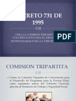 Decreto 731-95 Tercera Edad