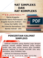 B. Indo - Kalimat Simpleks Dan Kompleks