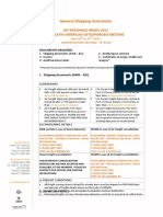IOF Regionals Brazil 2012 General Shipping Instructions