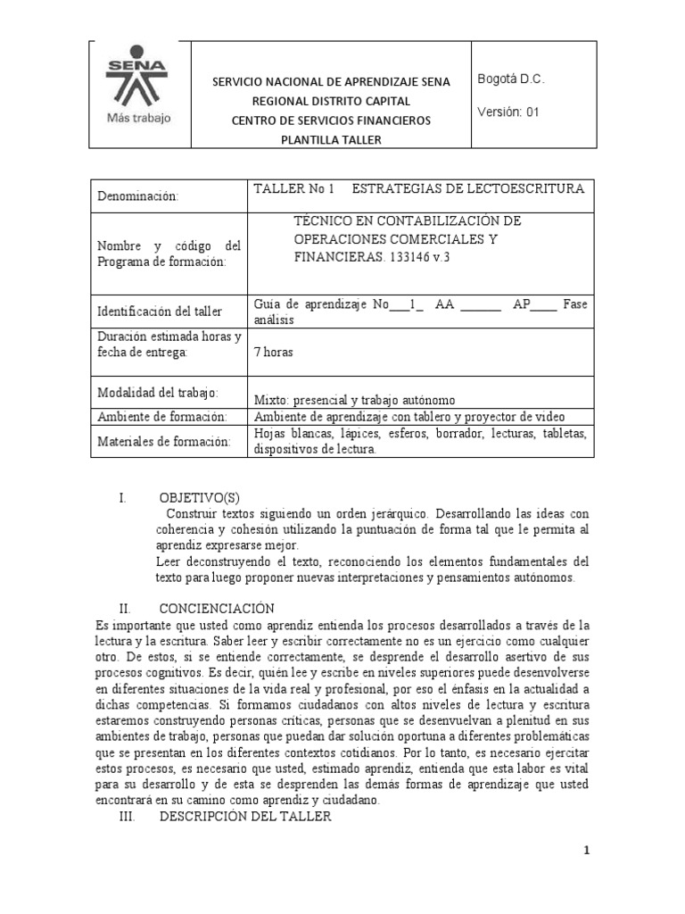 SENA Guia de Aprendizaje 2 | PDF | Autor | Bogotá