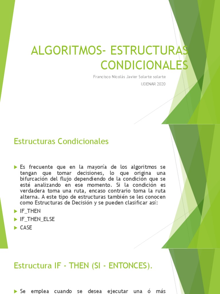 Estructuras Condicionales PDF | PDF | Algoritmos | Informática teórica