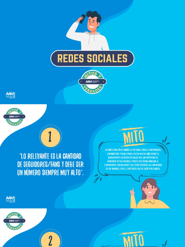 MITOS Y VERDADES Redes Sociales 2 1 | PDF | Red social | Publicidad