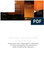 Familia Discapacidad y Educacion PDF