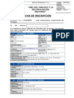 Ficha de Matricula 2019