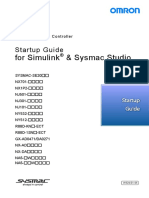 For Simulink & Sysmac Studio: Startup Guide