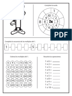 Fichas Tablas de Multiplicar