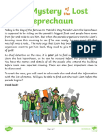 KS1 The Mystery of The Lost Leprechaun St. Patrick's Day SPaG Problem-Solving Game PDF