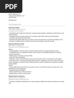 Tim Hortons Team Member Job Description | PDF