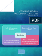 Conclusión Lógica, Postulado y Conectores