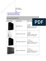 Seagate Power Adapter Specifications