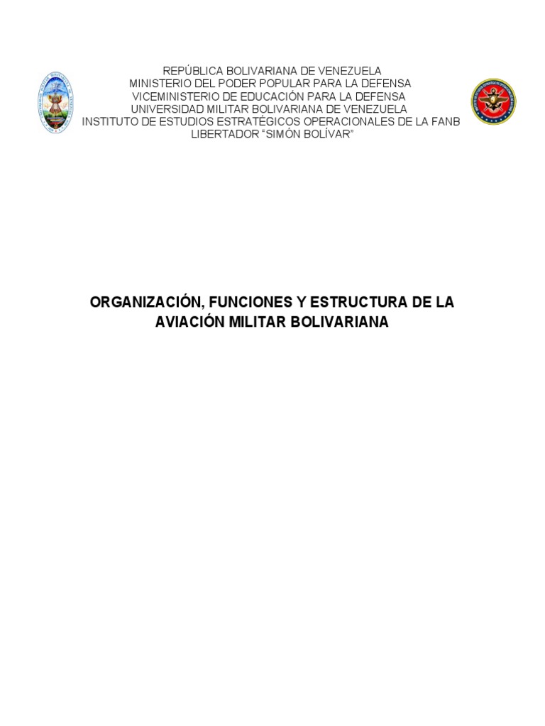 Organización, Funciones y Estructura de La AMB | PDF | Militar | Gobierno