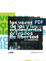 Las Voces de Adolescentes Privados de Libertad en Argentina