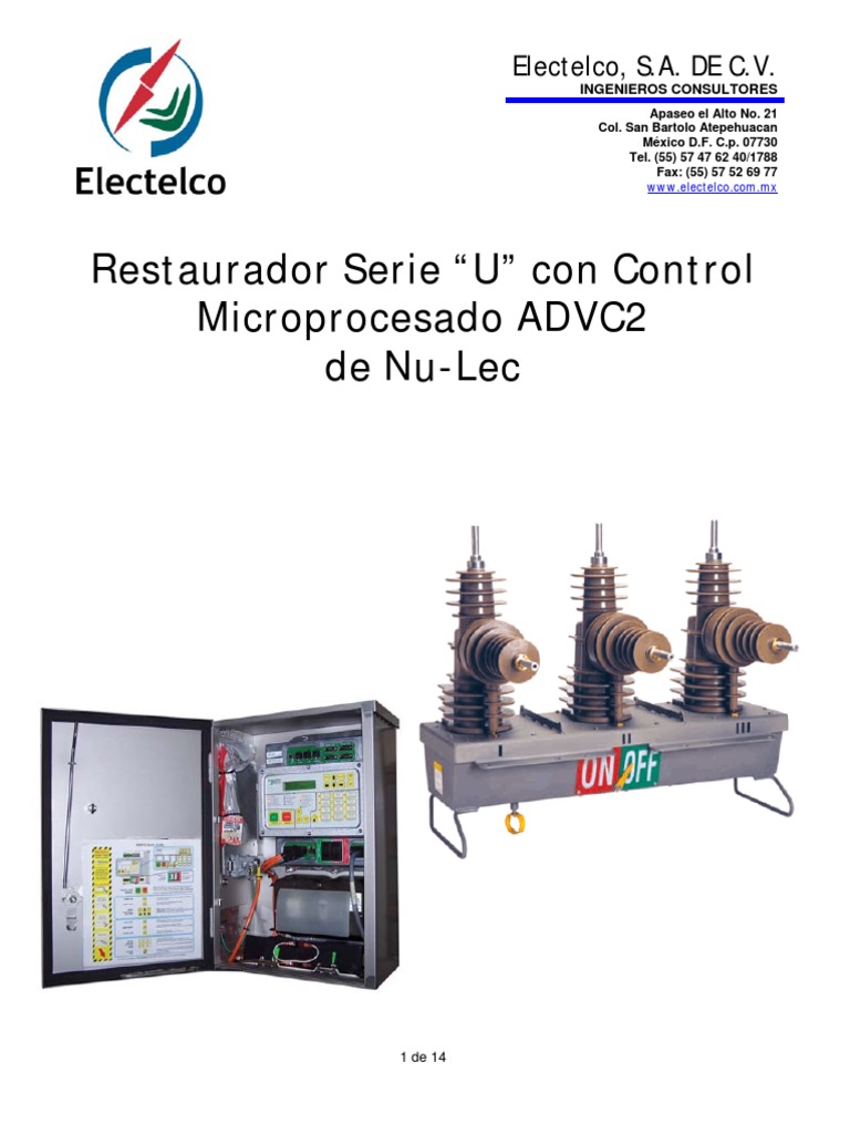012 Descripci N TCcnica Restaurador U PDF | PDF | Energia electrica ...