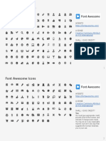 Font Awesome Icons SlidesCarnival Resources