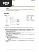 Interface VGA80x40: VHDL Macro