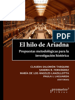 El Hilo de Ariadna. Propuestas Metodolog PDF