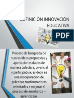 Definición Innovación Educativa
