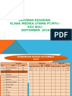 Laporan Kegiatan Klinik Medika Utama PT - Myu - Ksu Buli September 2019