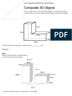 Surface Area of Composite 3D Objects: Example 1