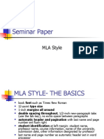 Seminar paper (MLA style)