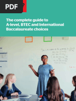 The Complete Guide To A-Level, BTEC and International Baccalaureate Choices