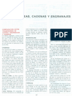 Comparación Entre Correas, Cadenas y Engranajes PDF