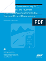 User's Guide: Estimation of Key PCC, Base, Subbase, and Pavement Engineering Properties From Routine Tests and Physical Characteristics