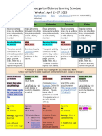 Week 1 K Distance Learning 2