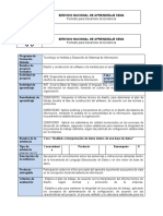 Servicio Nacional de Aprendizaje Sena: Formato para Desarrollo de Evidencia