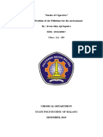 "Smoke of Cigarettes" The Problem of Air Pollutians For The Environment By: Irvan Jaka Aji Saputra NIM: 1931410017 Class: 1A - D3