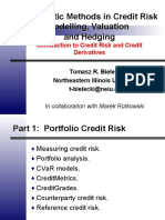 Introduction to Stochastic Methods in Credit Risk Modelling, Valuation and Hedging