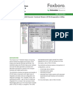 Foxboro Evo scd5200 Remote Terminal Viewer RTV Diagnostics Utility PDF