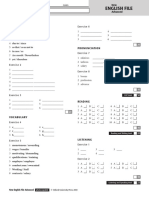 English File: Answer Sheet