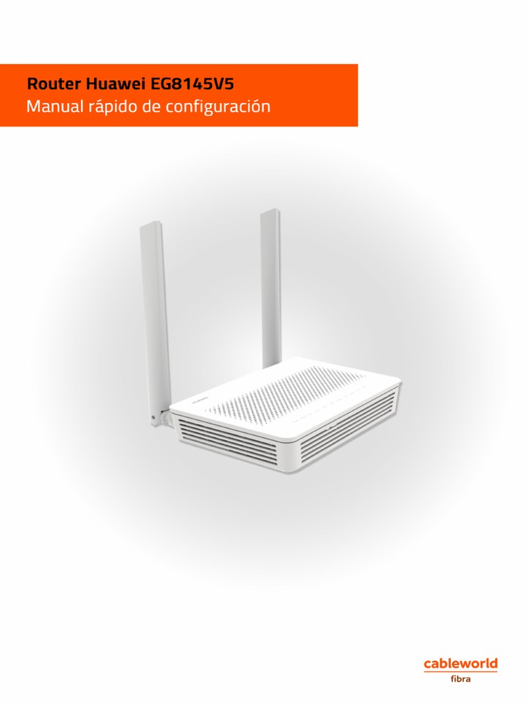 Manual Configuración Router HUAWEI EG8145V5 PDF