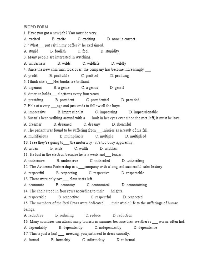 Word Form PDF