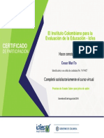 Icfes certificado curso virtual Pruebas Saber jefes salón