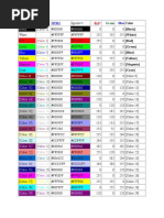 Excel Colour Pattern