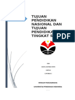 Materi 5 - 5. Tujuan Pendidikan Nasional Dan SD