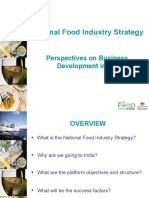 National Food Industry Strategy: Perspectives On Business Development in India