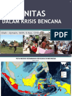 Komunitas Dalam Krisis Bencana