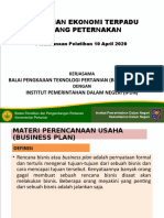 Pelatihan Ekonomi Terpadu Bidang Peternakan