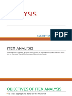Item Analysis: Evaluating Test Questions