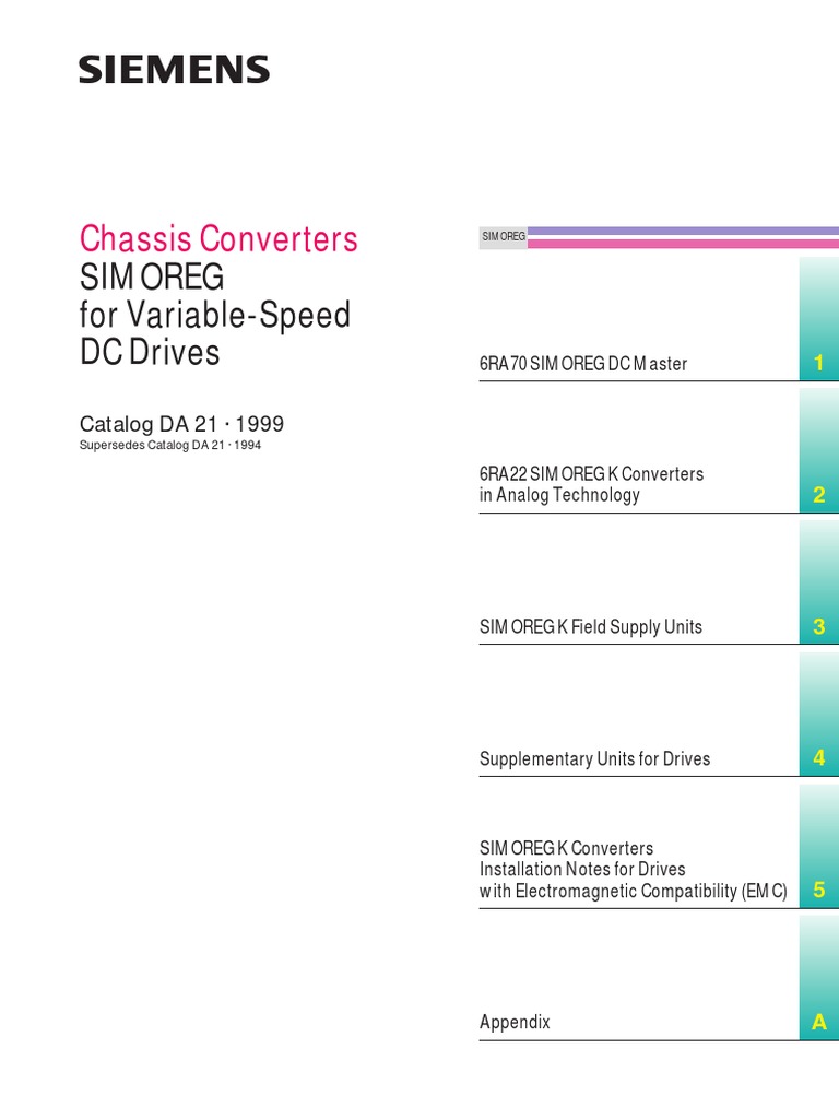 Conversor DC (Simoreg - K) PDF | PDF | Control Theory | Parameter ...