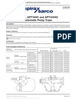 APT14, APT14HC and APT14SHC Automatic Pump Traps: Design Compliance Standards